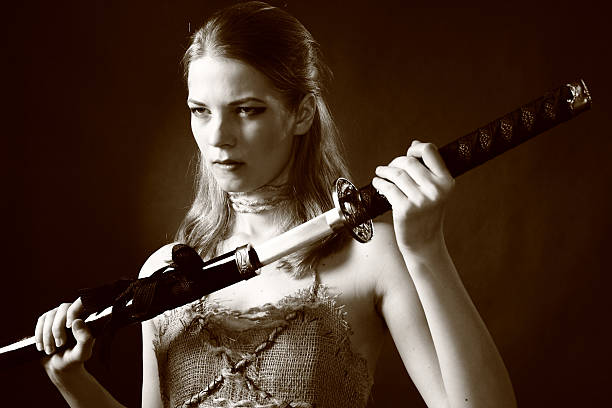 istock warrior woman with sword 120691937
