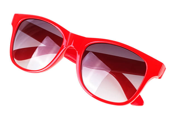 istock Sunglasses eyewear isolated on a white background. Red sun glasses. 1206919734