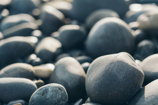 istock Smooth Round Pebble; Natura Background. Textures 1206924870