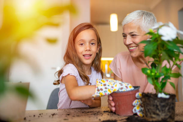 istock Gardening with kids 1206927692