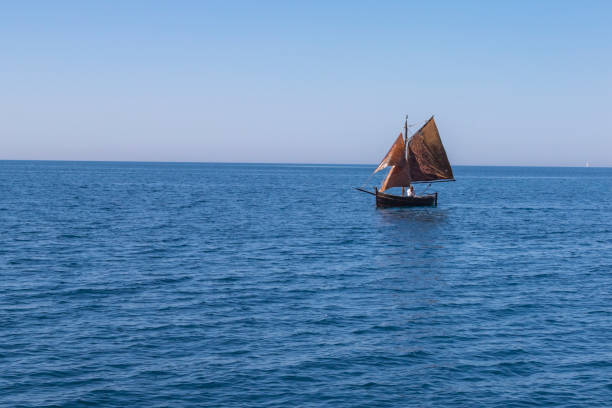istock Boat on the open sea near Alghero Sardinia 1206930431
