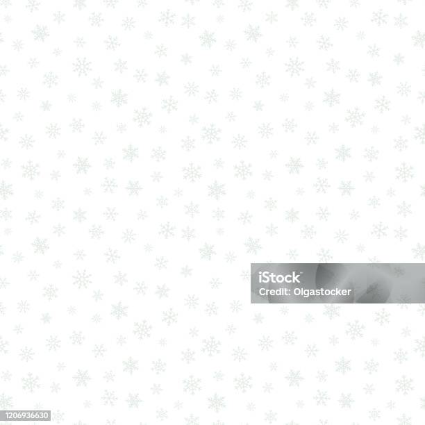 Subtle Snow Seamless Pattern Elegant Christmas Background With Small  Snowflakes Stock Illustration - Download Image Now - iStock