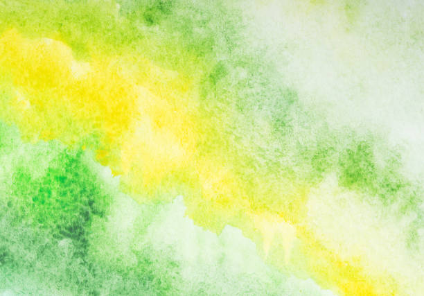 istock Green watercolor background. by drawing 1206937524