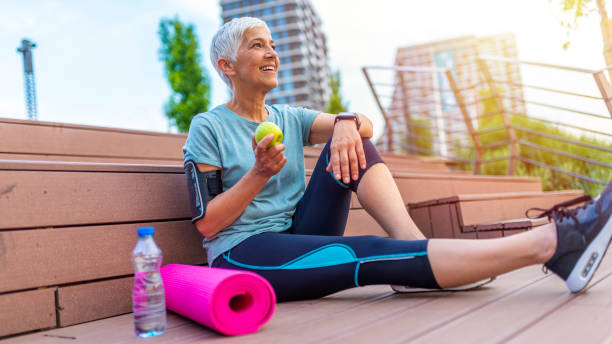 istock Sporty senior woman 1206937685