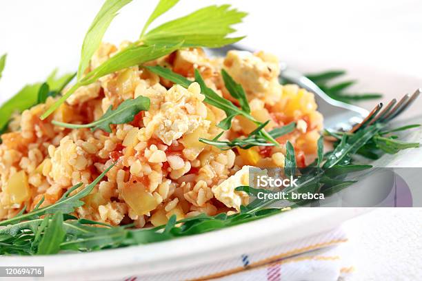 Risotto With Bulgur Stock Photo - Download Image Now - Arugula, Bulgur Wheat, Color Image