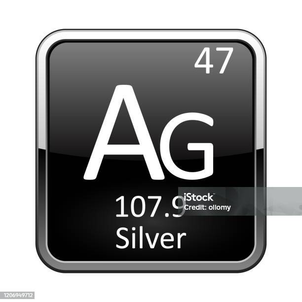 Silver Element Example Picture The Periodic Table Element Silver Vector Illustration Stock ...