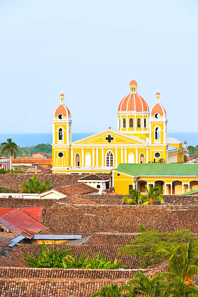 istock Granada cathedrak and lake Nicaragua. 120695505
