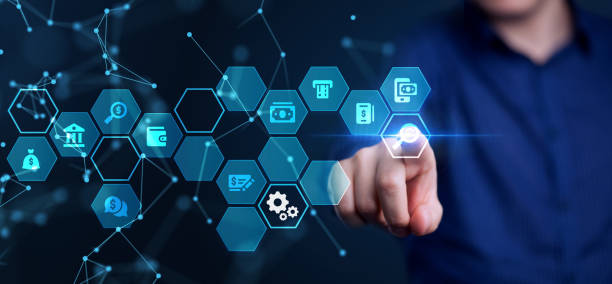 istock Business, technology, internet and networking concept. Dollar Currency Business. 1206961371