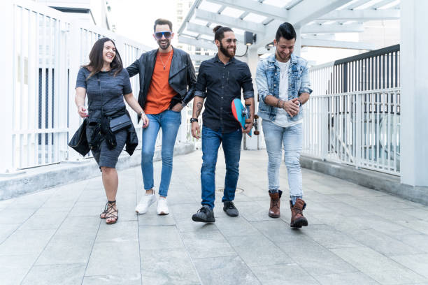 Group of hispanic friends