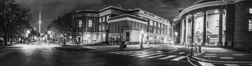 A view of Convocation Hall at the University of Toronto (Toronto, Ontario, Canada).