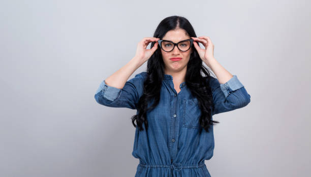 istock Young woman with eye glasses 1206970105