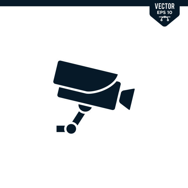 グリフ スタイルの cctv アイコン コレクション - street store vector thief点のイラスト素材／クリップアート素材／マンガ素材／アイコン素材