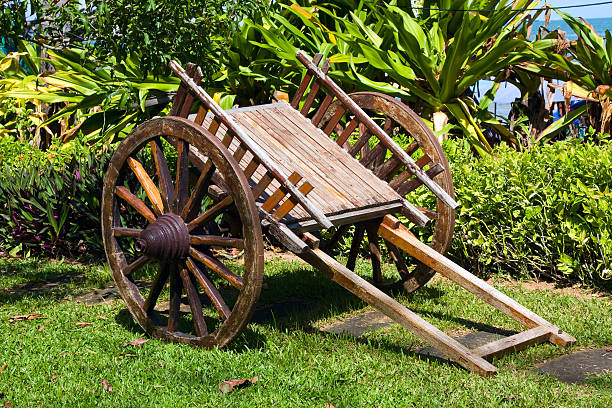 istock Wooden cart 120697265