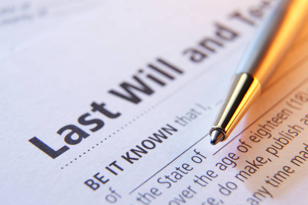 istock Ballpoint Pen On A Last Will And Testament 1206975376
