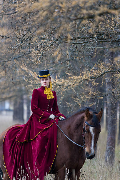 Horsewoman stock photo