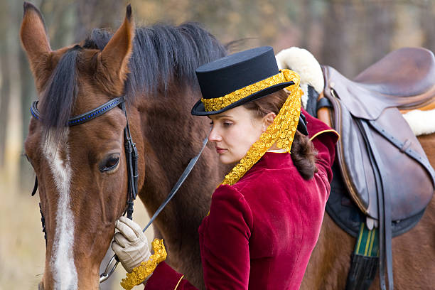 Horsewoman stock photo