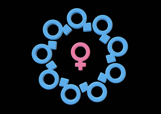 istock Female Attracting Male Symbols 1206986622