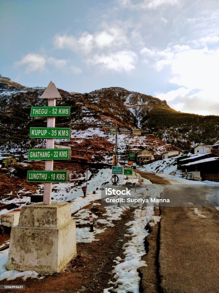 Zuluk East Sikkim India in January 2020 India Stock Photo