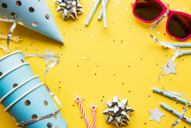 istock Happy birthday or party background 1206994787