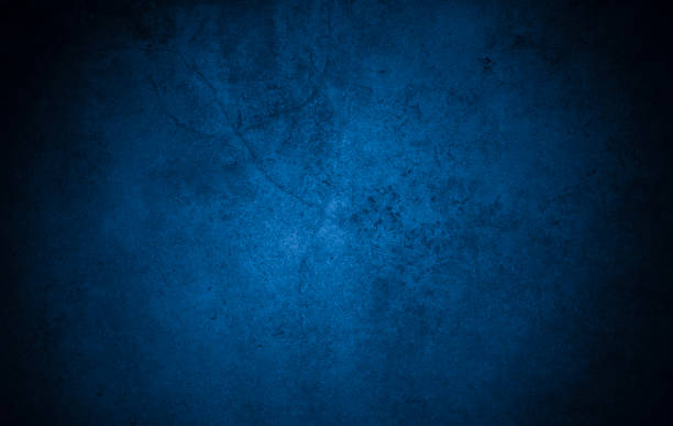 Old wall pattern texture cement blue dark abstract  blue color design are light with black gradient background.