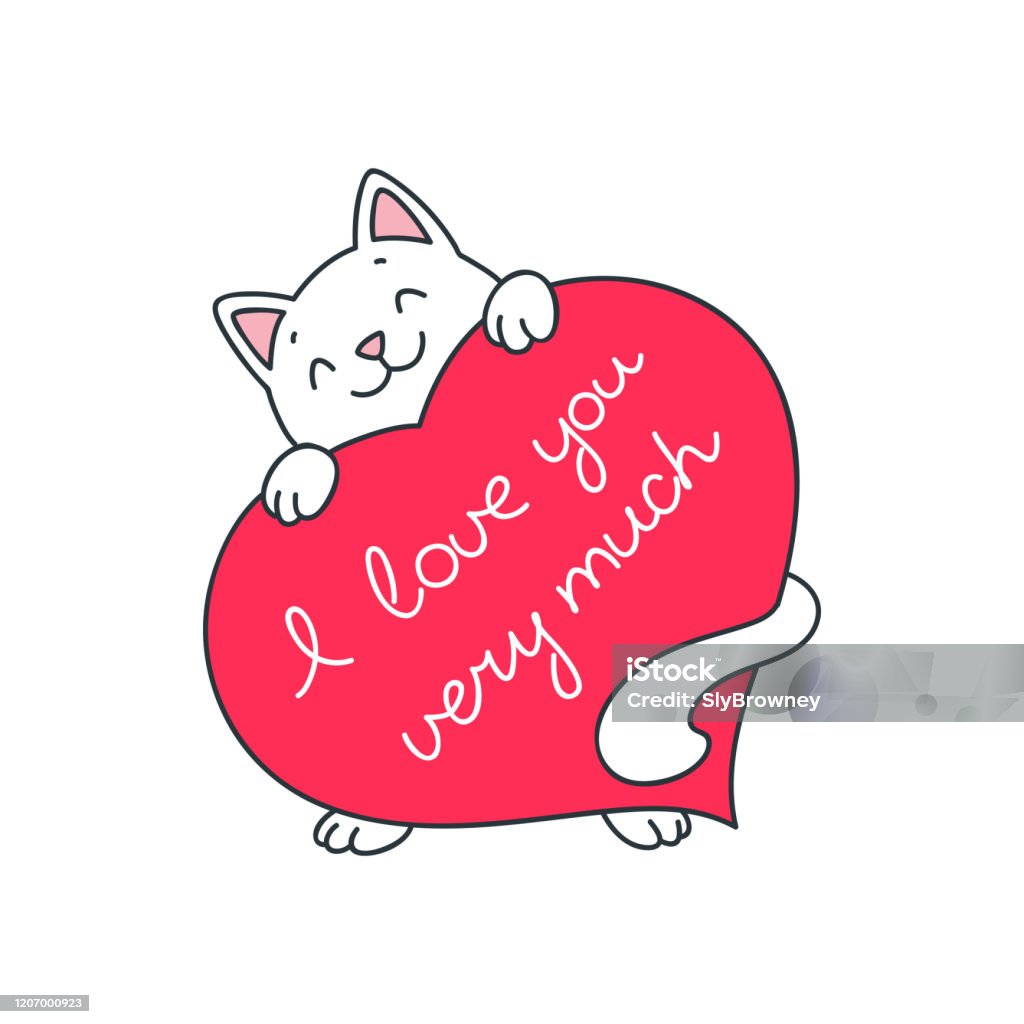 I Love You Very Much Stock Illustration - Download Image Now ...