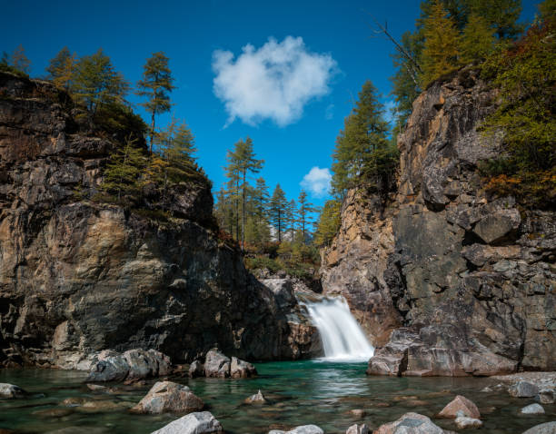 istock Canyon on the river Middle Sakukan 1207001047