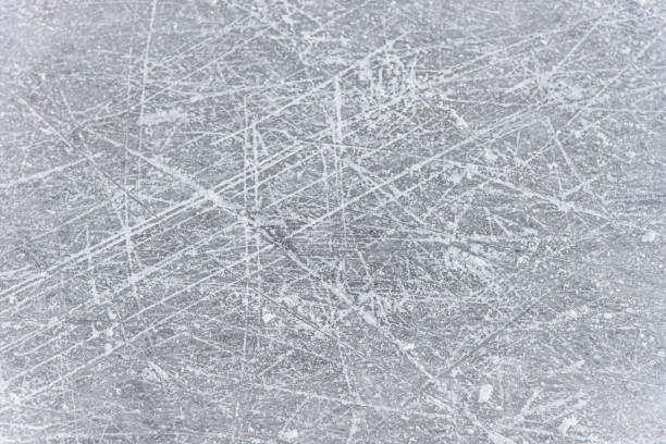 istock traces on the ice from skates on the rink 1207008358