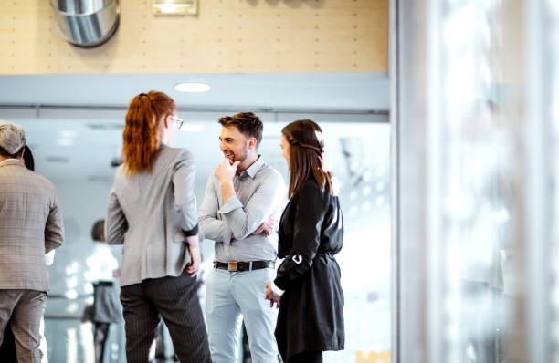 istock Business people at a conference event 1207010982
