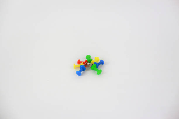 istock Multicolor star office pin isolated on white background 1207012909
