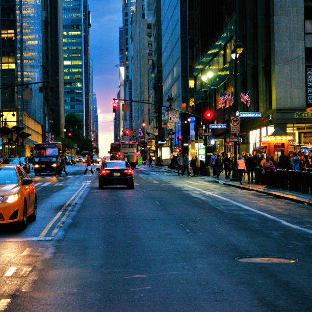 istock Manhattanhenge seen from 42nd St, NYC. 1207013972