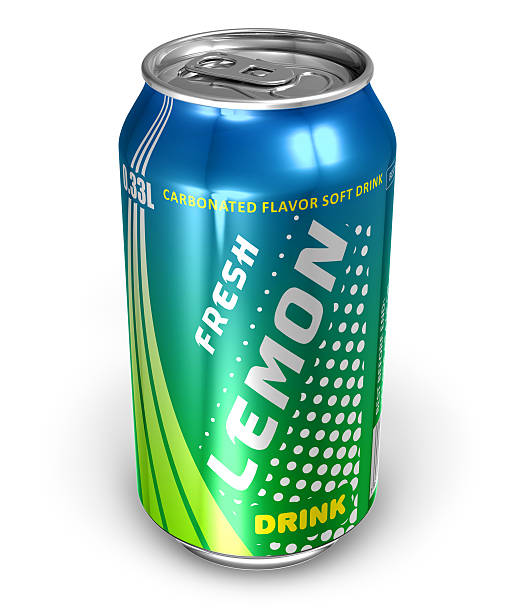 istock Lemon soda drink in metal can 120701594
