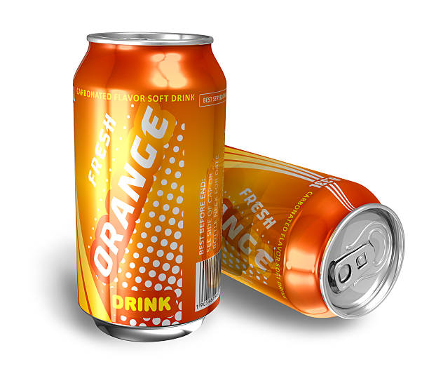 istock Orange soda drinks in metal cans 120701606