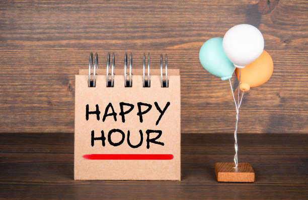 istock Happy Hour. Bars, restaurants, shop and sale concept 1207018335