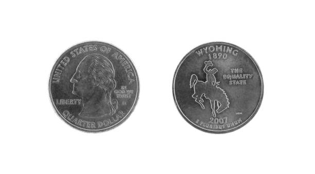 istock Wyoming. Commemorative coin. 1207026333