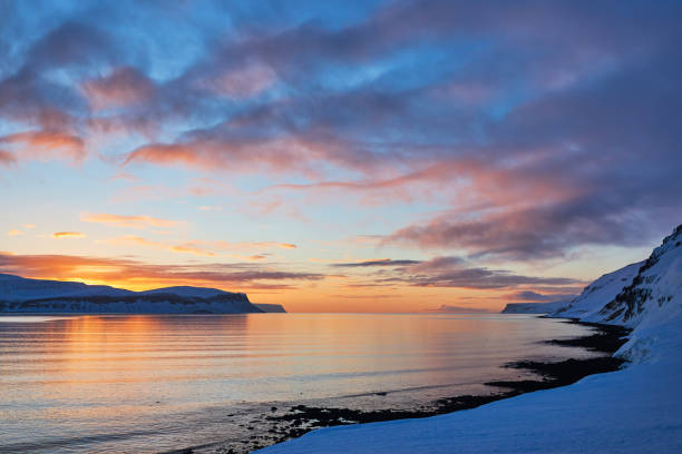 istock Wonderful winter sunrise in Iceland. 1207028018