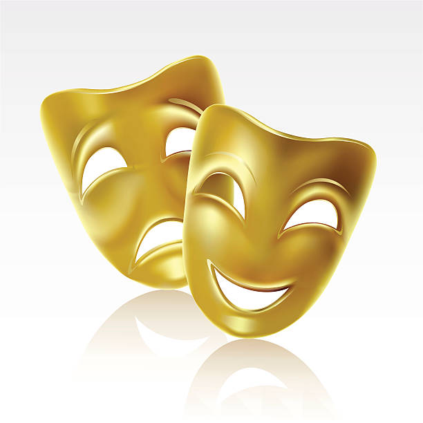 istock Theatrical masks of tragedy and comedy 120703289