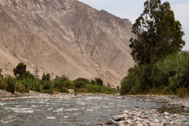 istock River, rocks and Mountain's in Cieneguilla Valley in Peru. 1207033232