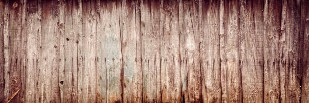 istock Old wooden planks texture with rusty nails, vintage panoramic background 1207033774