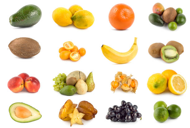 istock Tropical fruits isolated 120703427