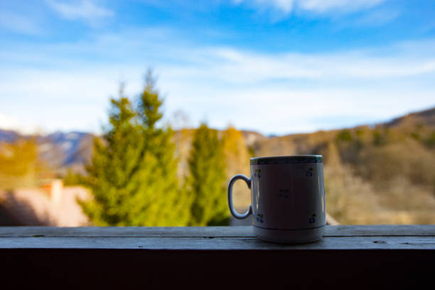 istock Mug on Balcony in Rural Scene 1207037744