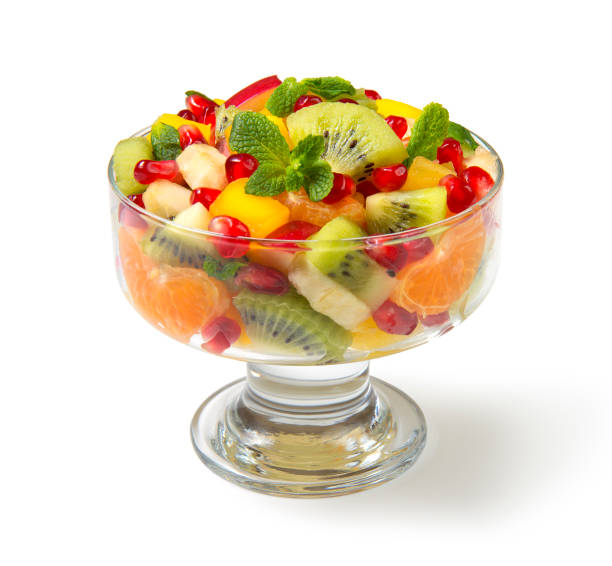 istock Winter fruit salad on  white background. Selected focus. 1207046539