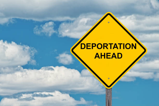 istock Deportation Ahead Warning Sign 1207047817