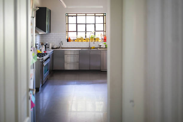 istock Modern kitchen interior in a residential home 1207050365
