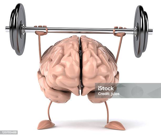 Strong Brain Stock Photo - Download Image Now - Strength, Shape, Weights