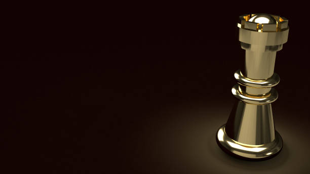 istock The gold chess in dark abstract image 3d rendering for business content 1207055790