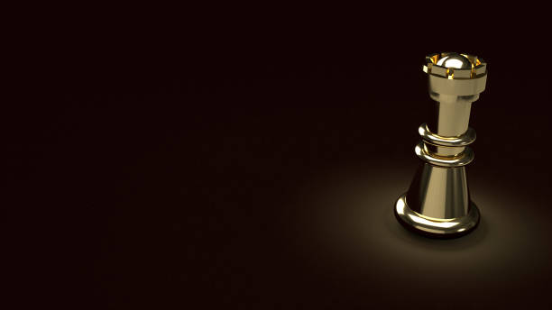 istock The gold chess in dark abstract image 3d rendering for business content 1207055825