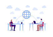 business-global-team-work-konzept-vektor