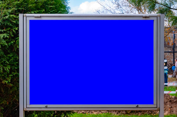 istock Blank banner/information board in the park 1207057646