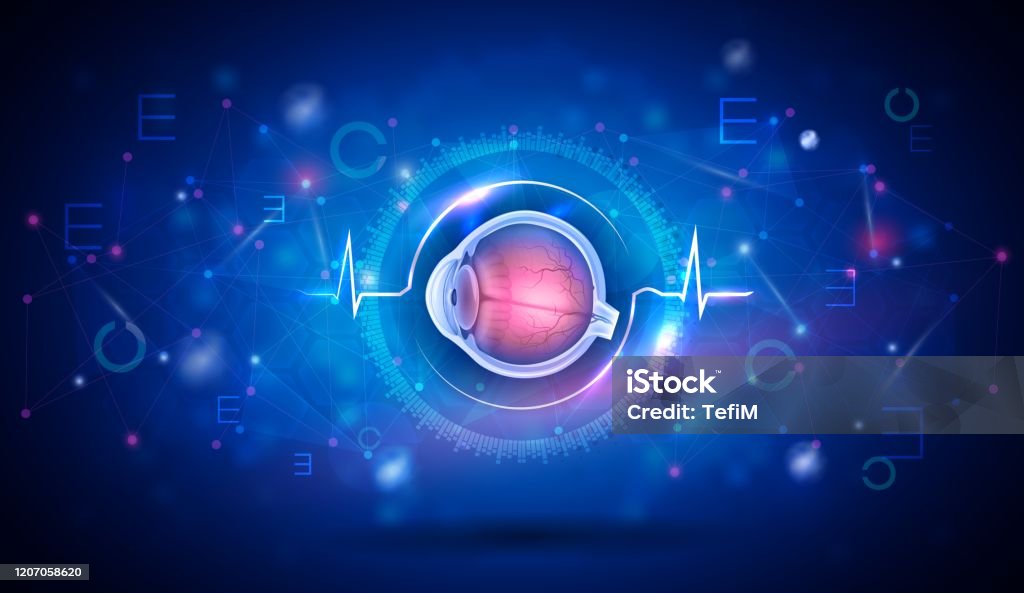 Vision Health Vector Vision And Eye Health Care Backdrop Stock Illustration - Download Image ...