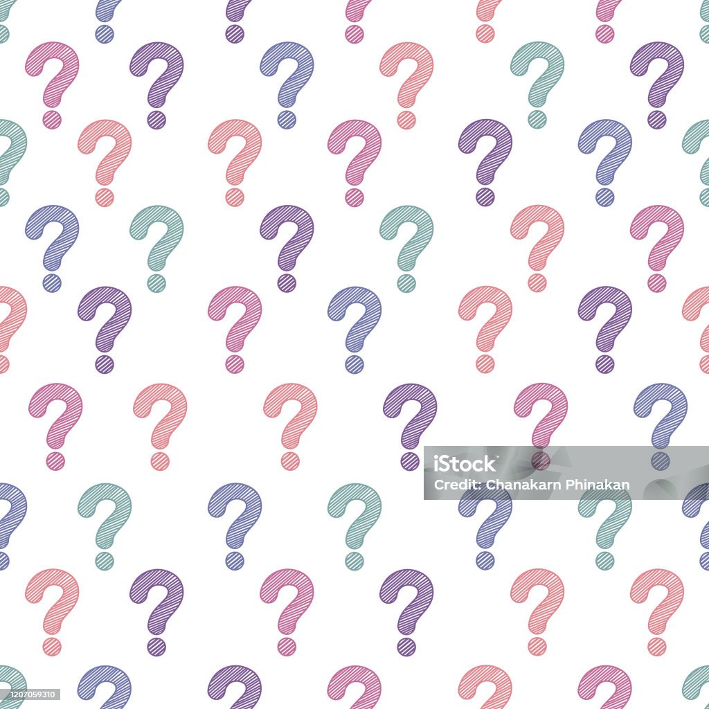 Background Questions Pattern Colorful Questions Marks Seamless Pattern Background Stock Illustration ...